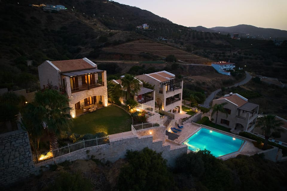 Night, View (from property/room), Swimming pool