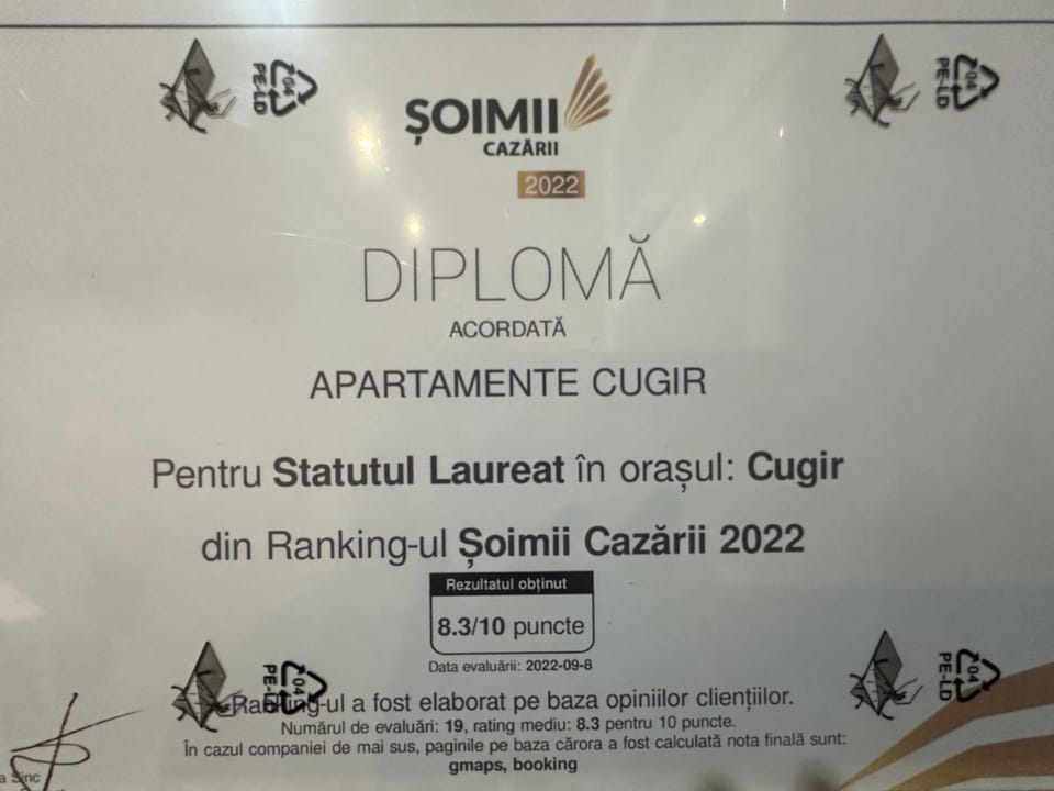 Apartamente Cugir Apartment hotel in Romania