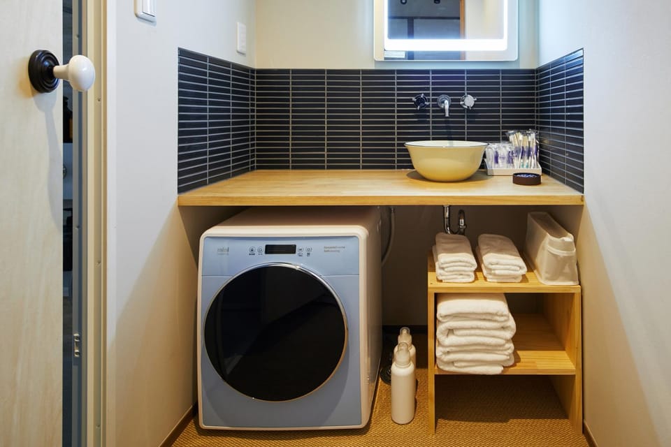 Area and facilities, washing machine