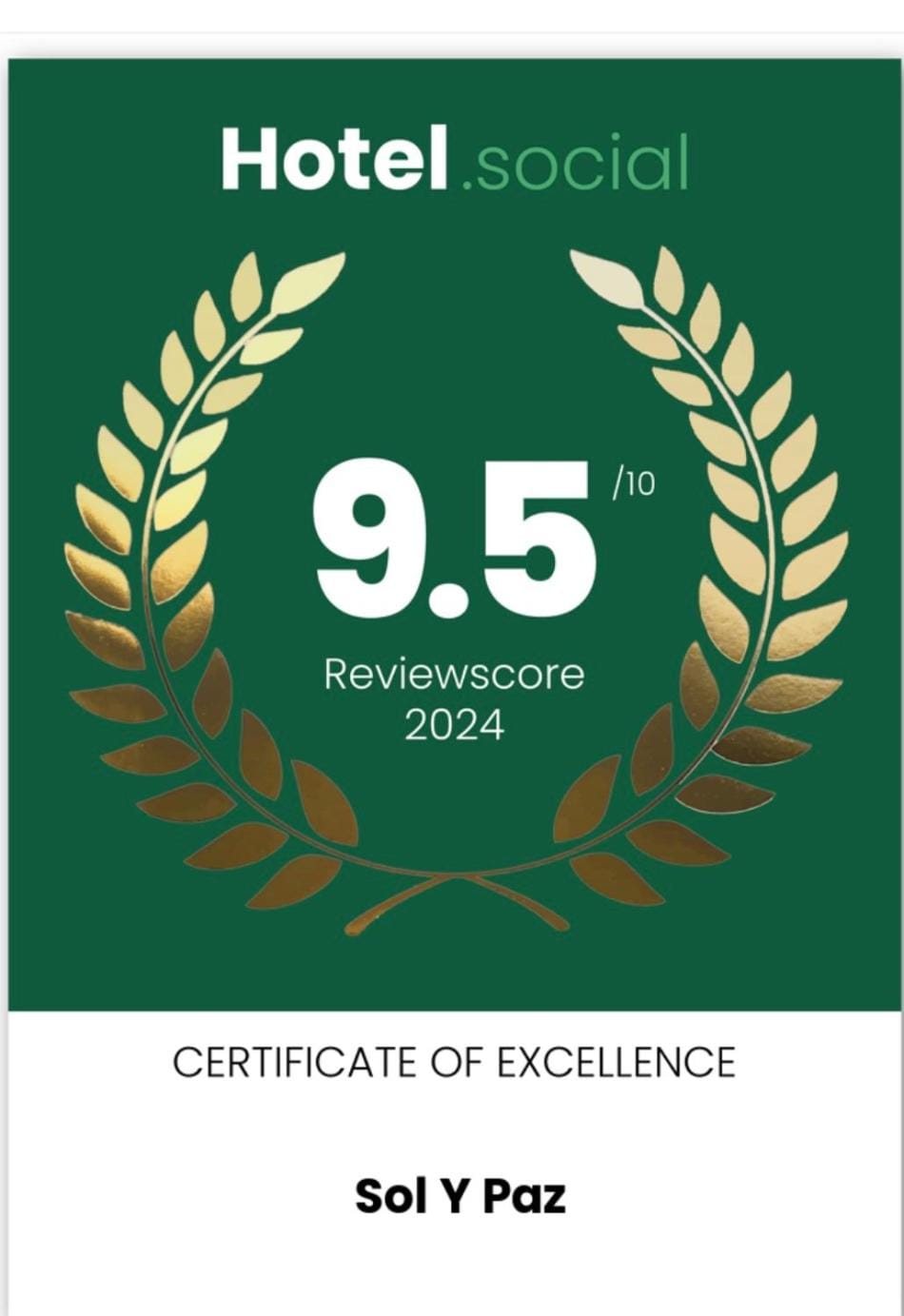 Certificate/Award