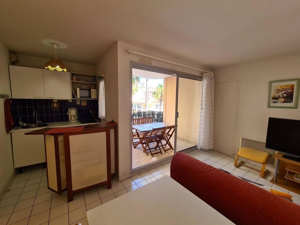 Appartement 2P cabine, 100m plage, terrasse, parking - Argelès-sur-Mer - FR-1-388-94 Cabin in Argeles-sur-Mer