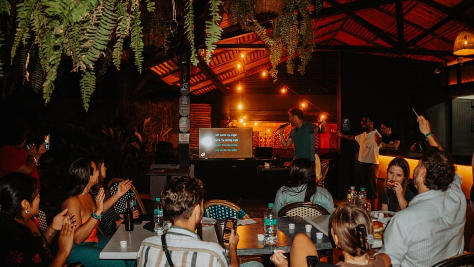 Restaurant/places to eat, People, Karaoke, group of guests
