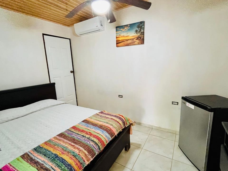 Bed, Photo of the whole room, Bedroom, air conditioner