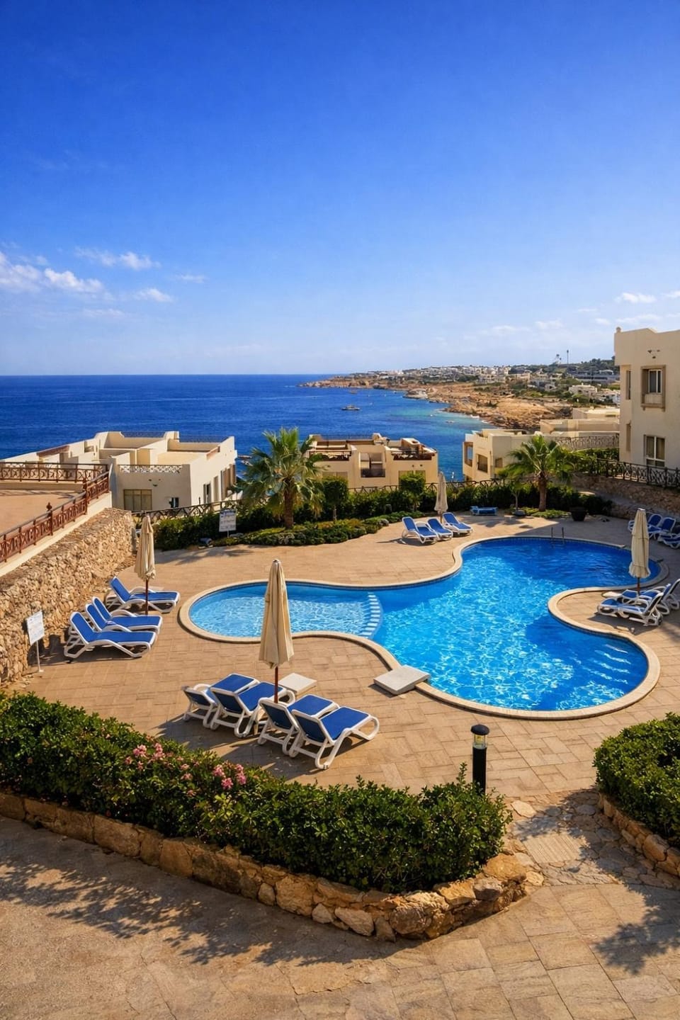 Property building, Day, Beach, Pool view, Sea view, Swimming pool
