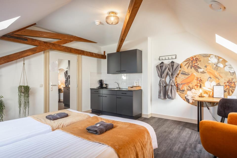 Coffee/tea facilities, Bedroom, towels