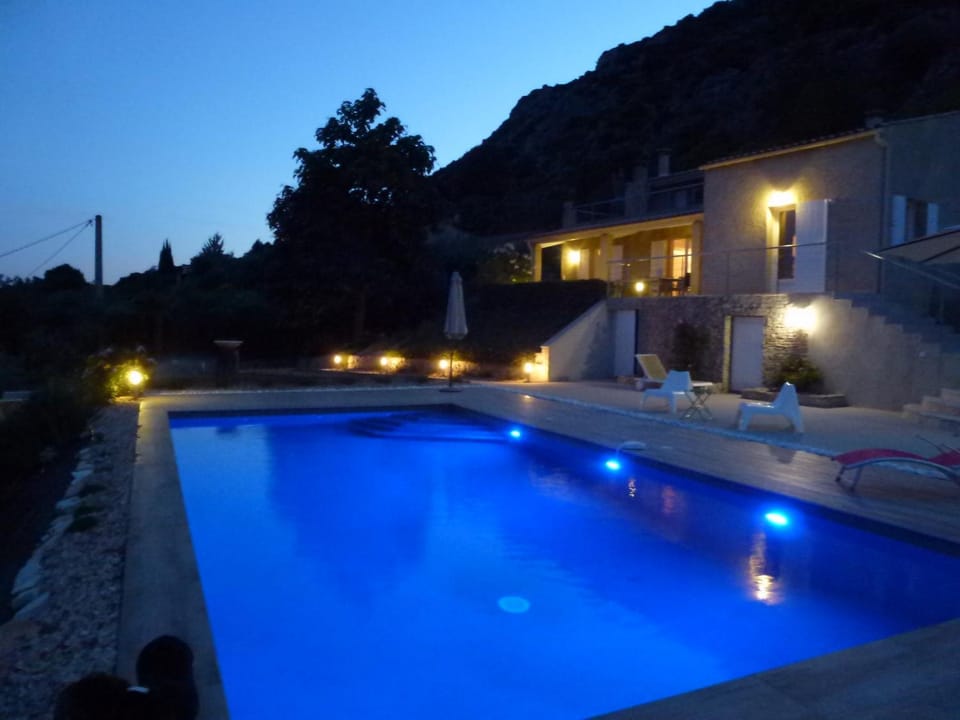 Pool view, Swimming pool, Swimming pool, Sunset