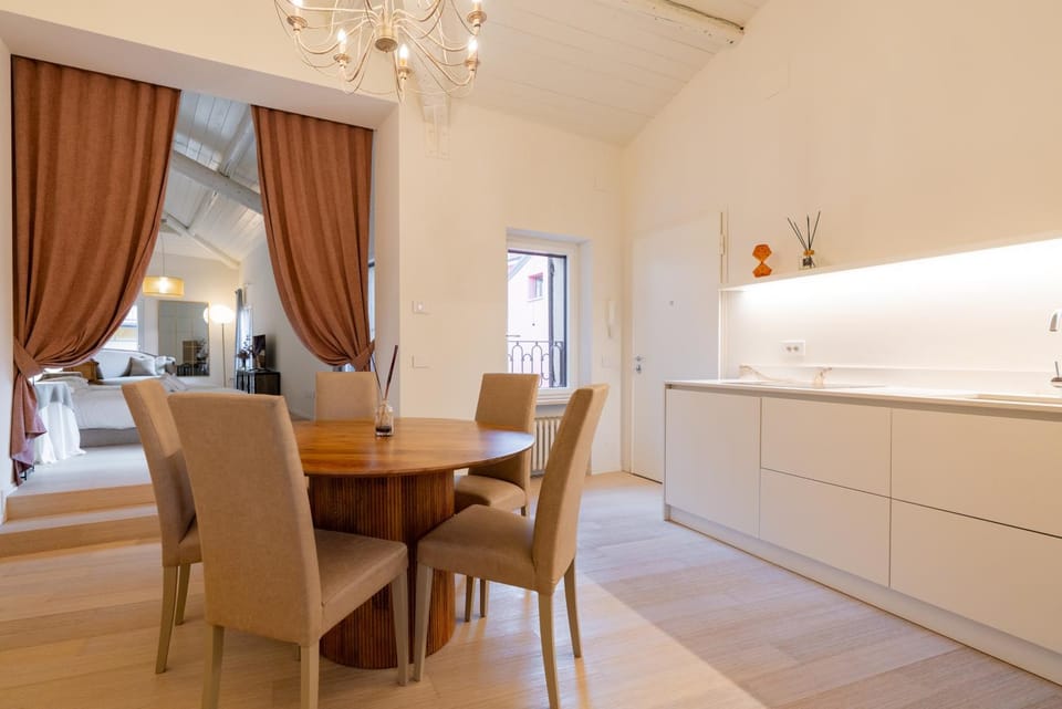 Kitchen or kitchenette, Living room, Dining area