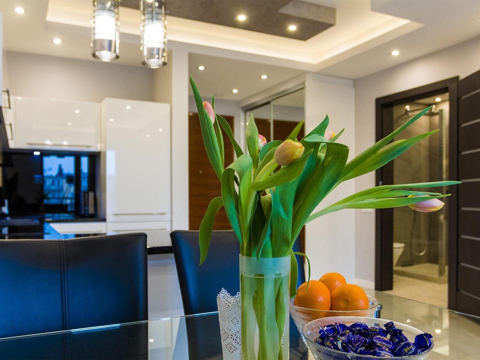 Bathroom, Kitchen or kitchenette, Living room, Dining area