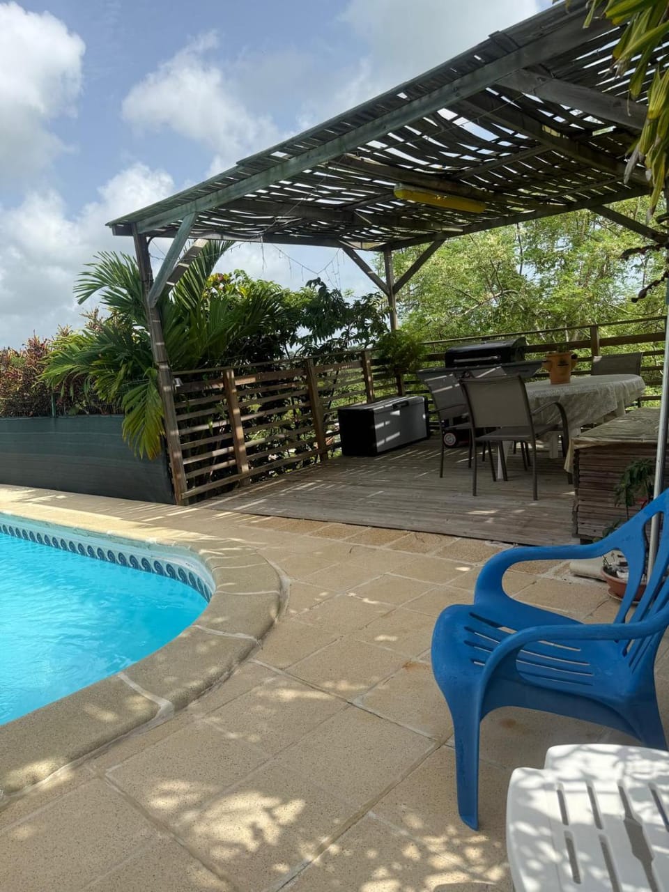 Patio, Pool view