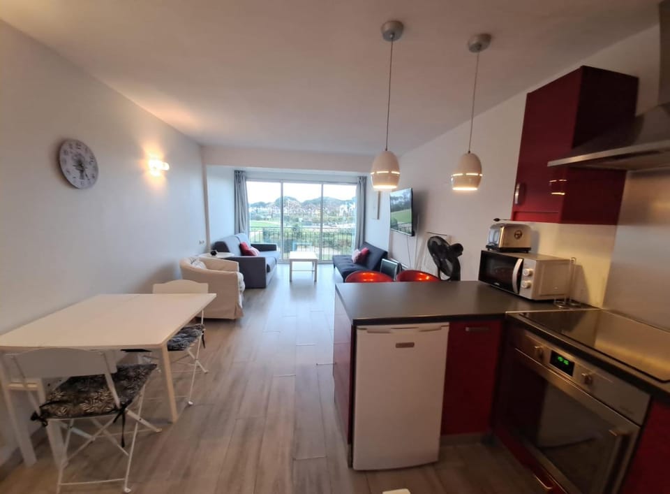Kitchen or kitchenette, Dining area, stove, toaster