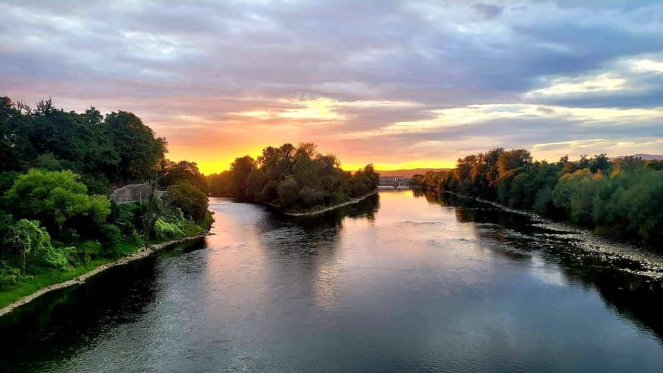 Natural landscape, River view, Sunset
