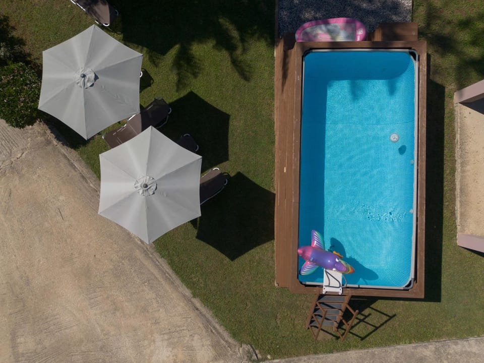 Pool view, sunbed