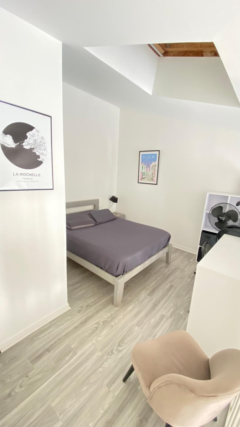 Appartement 4 pers Parking inclus 5 min Gare Tout équipé La Rochelle Apartment in La Rochelle