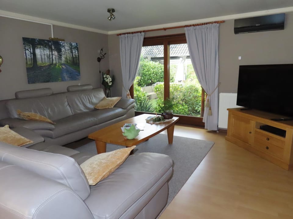 Living room, Seating area, Garden view