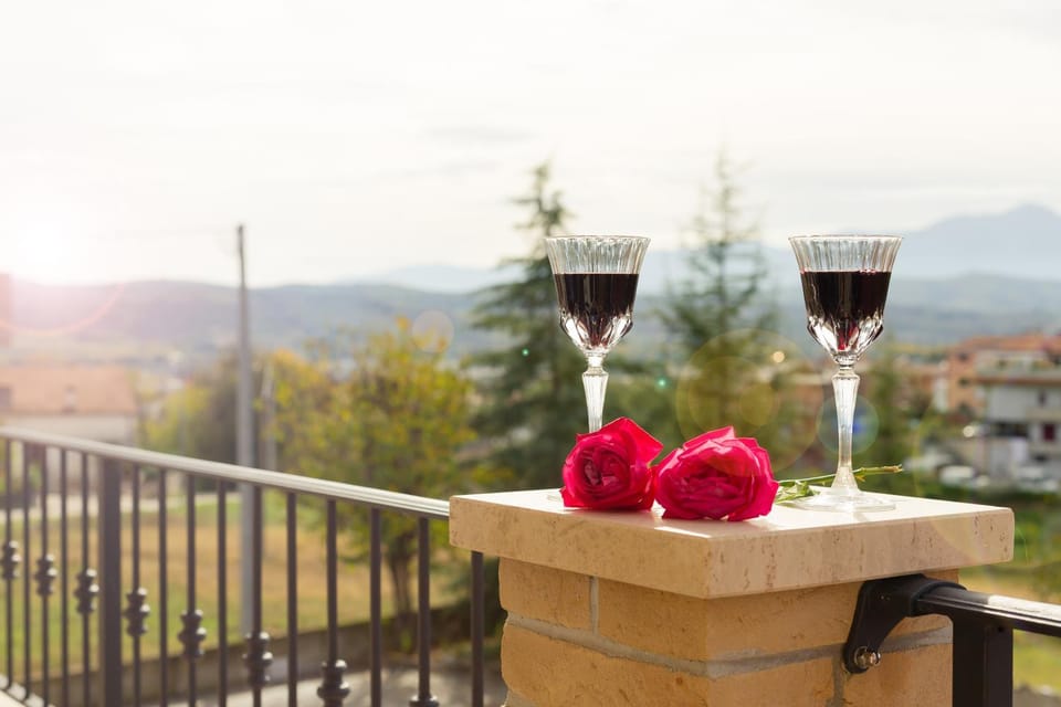 Natural landscape, View (from property/room), Balcony/Terrace, Mountain view, Drinks