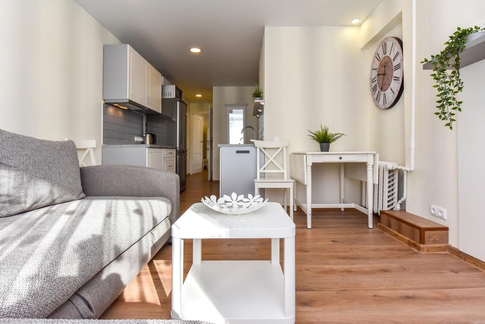 Kitchen or kitchenette, Living room, Dining area