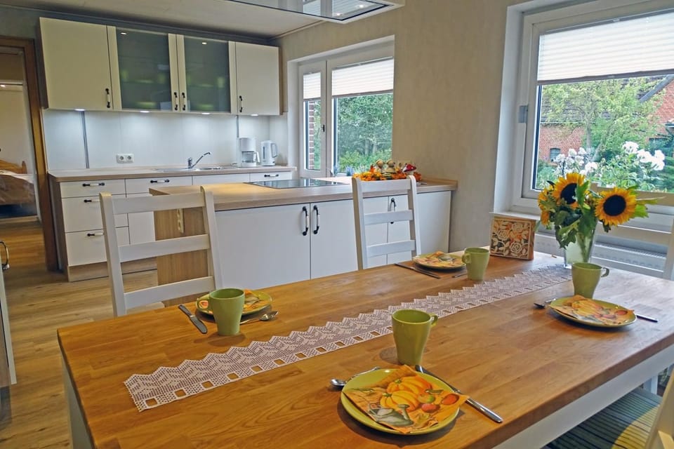 Kitchen or kitchenette, Dining area, stove