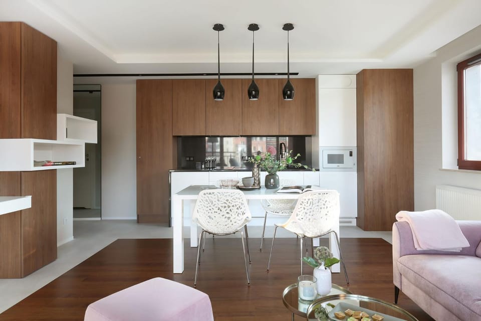 TV and multimedia, Kitchen or kitchenette, Living room, Dining area