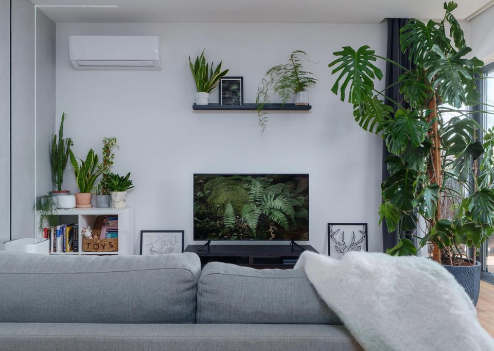 TV and multimedia, Living room, Seating area, Evening entertainment, air conditioner