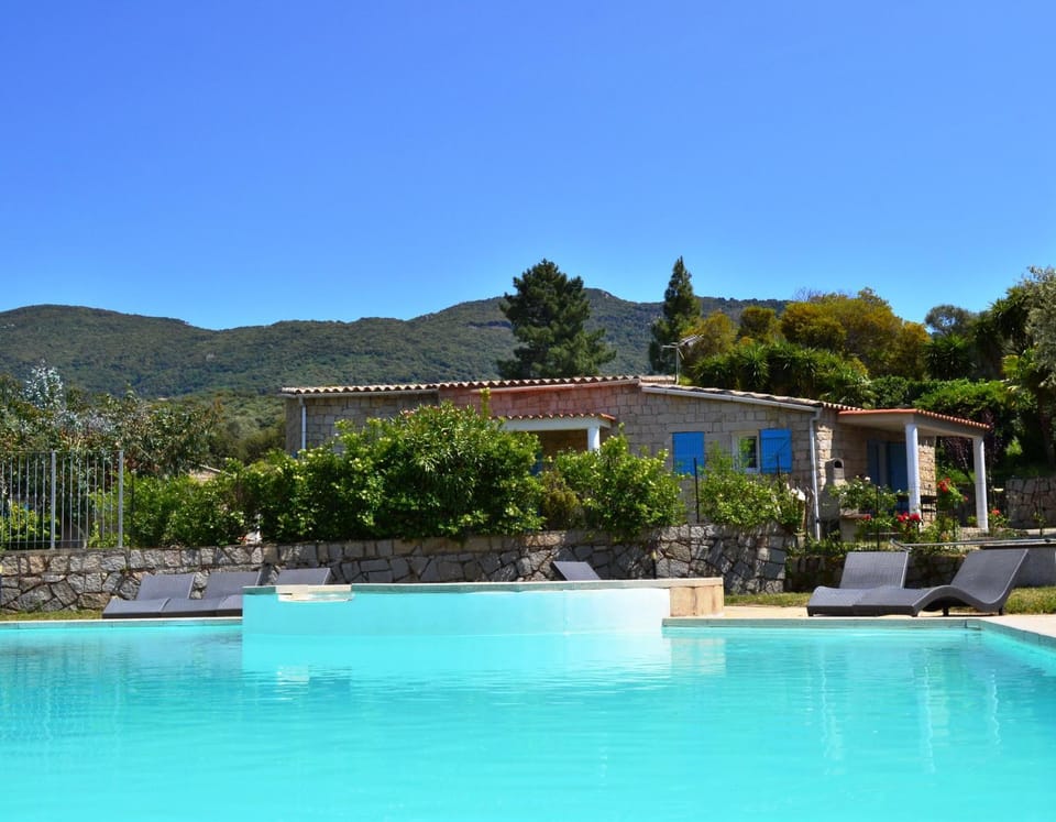 Natural landscape, Mountain view, Pool view, Swimming pool, Swimming pool, sunbed