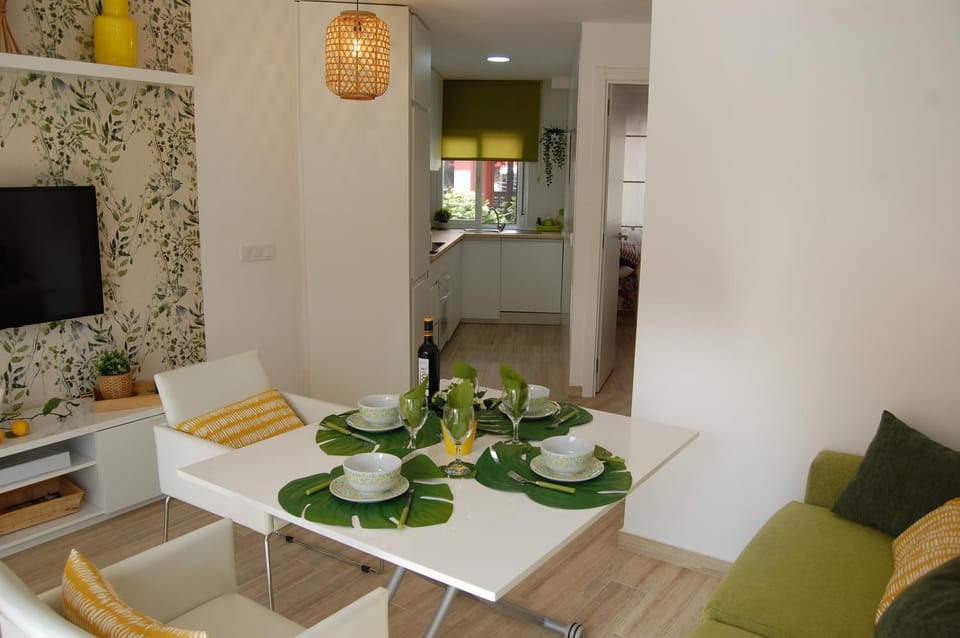 Kitchen or kitchenette, Living room, Dining area