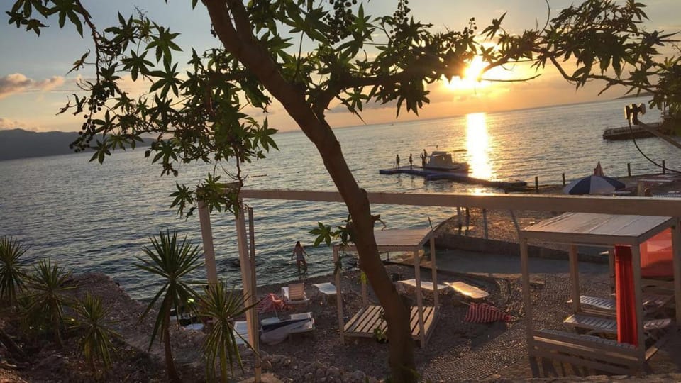 Beach, Sea view, Sunset
