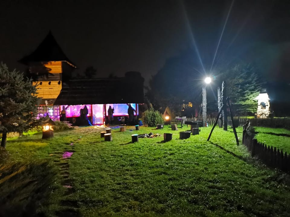 Spring, Night, Natural landscape, Garden, Garden view