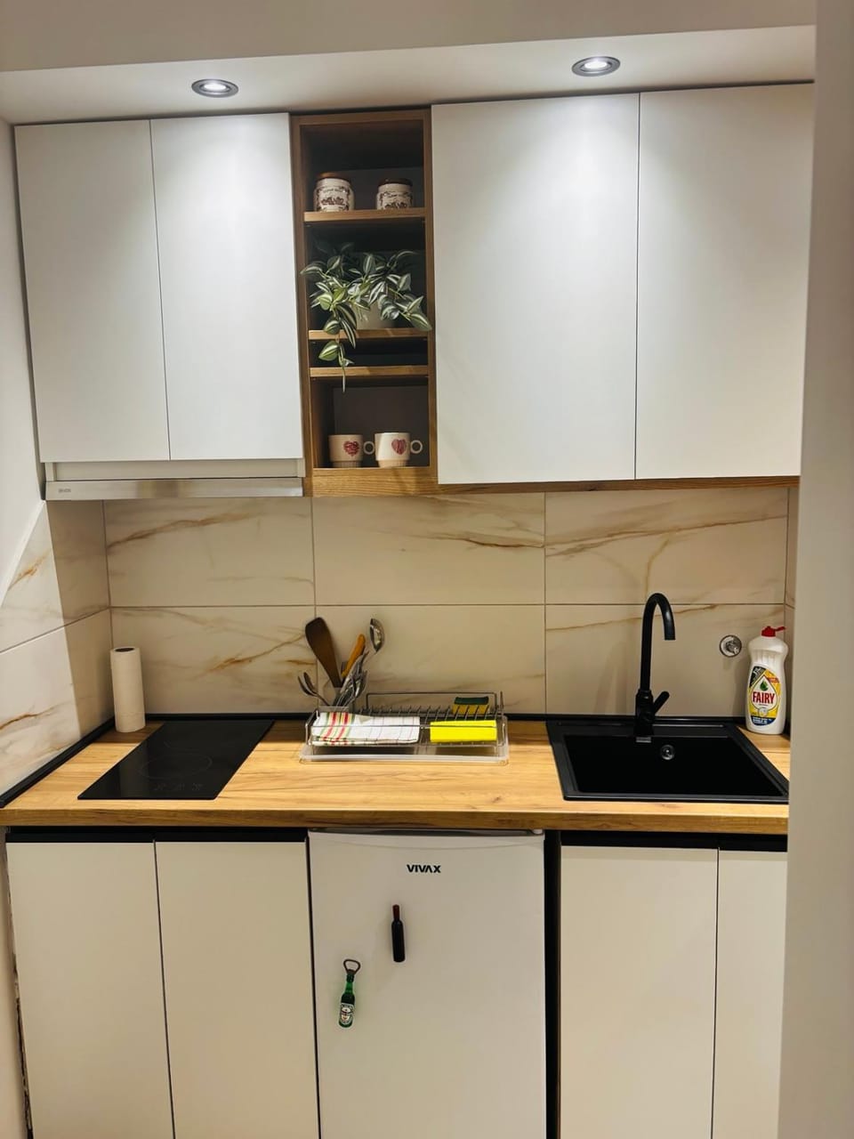 Kitchen or kitchenette, stove, kitchen