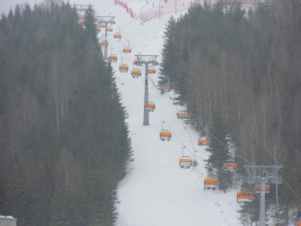 Winter, Skiing
