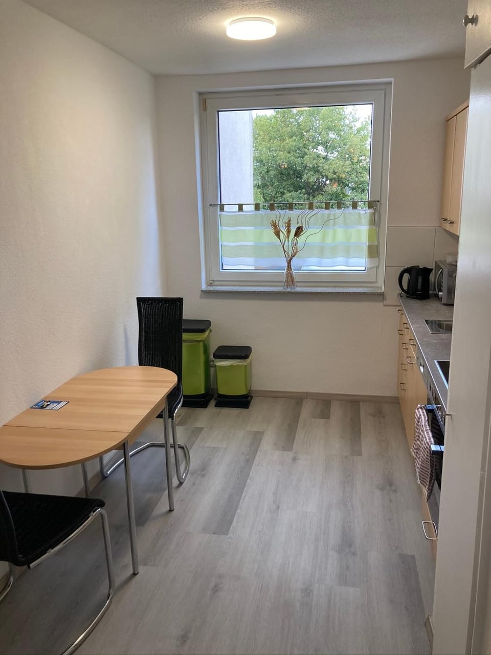 Kitchen or kitchenette, Dining area, stove