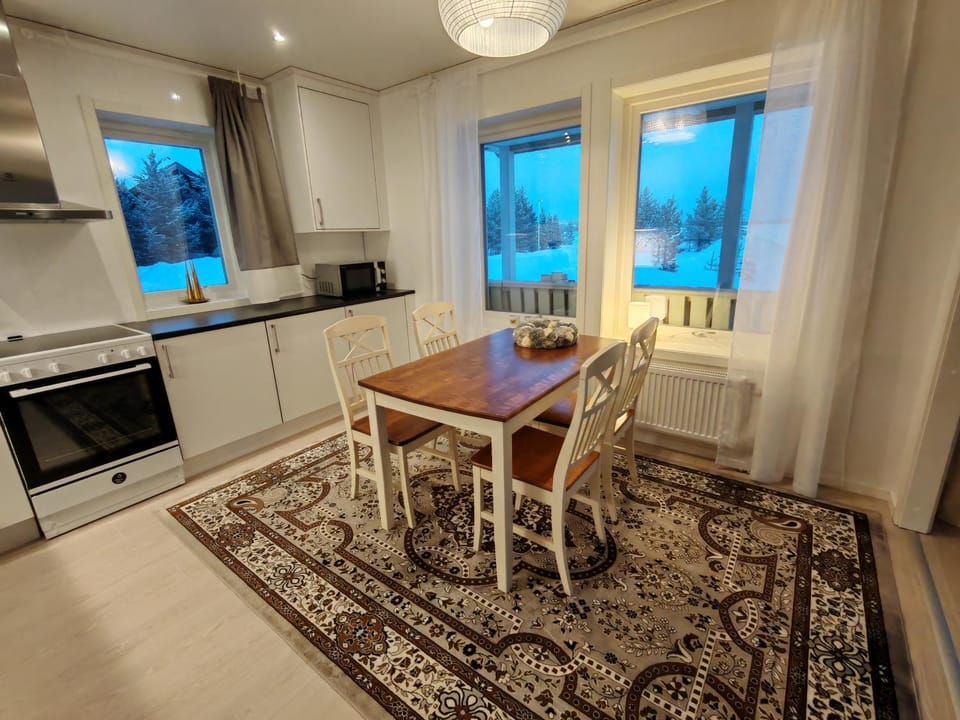 Kitchen or kitchenette, Dining area, oven