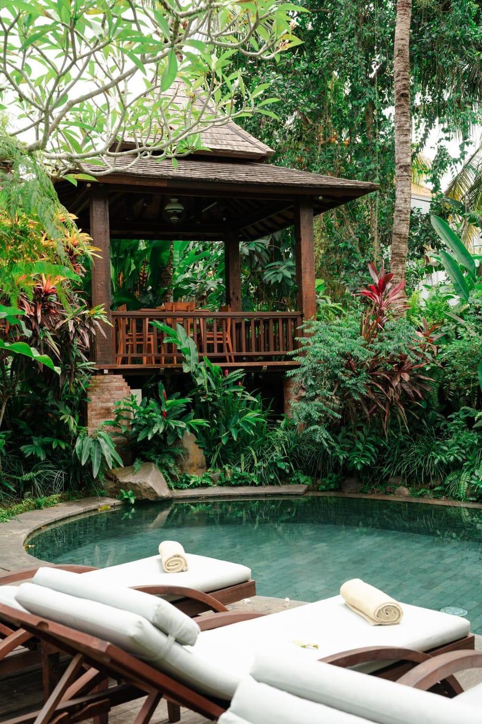 Spring, Day, Natural landscape, Garden, Garden view, Pool view, Swimming pool