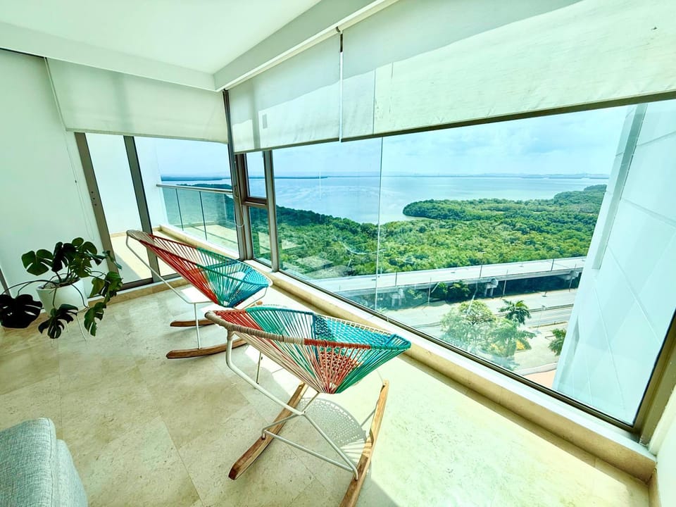 Bello apartamento dentro del Hotel Radisson Ocean Pavillion Apartment in La Boquilla