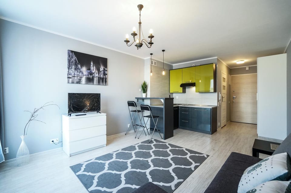 Kitchen or kitchenette, Living room, Dining area