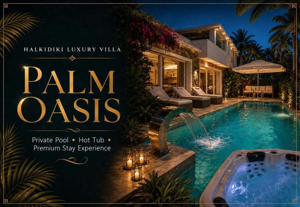 Property building, Night, Natural landscape, Hot Tub, Text overlay, Pool view, Swimming pool, safe, sunbed