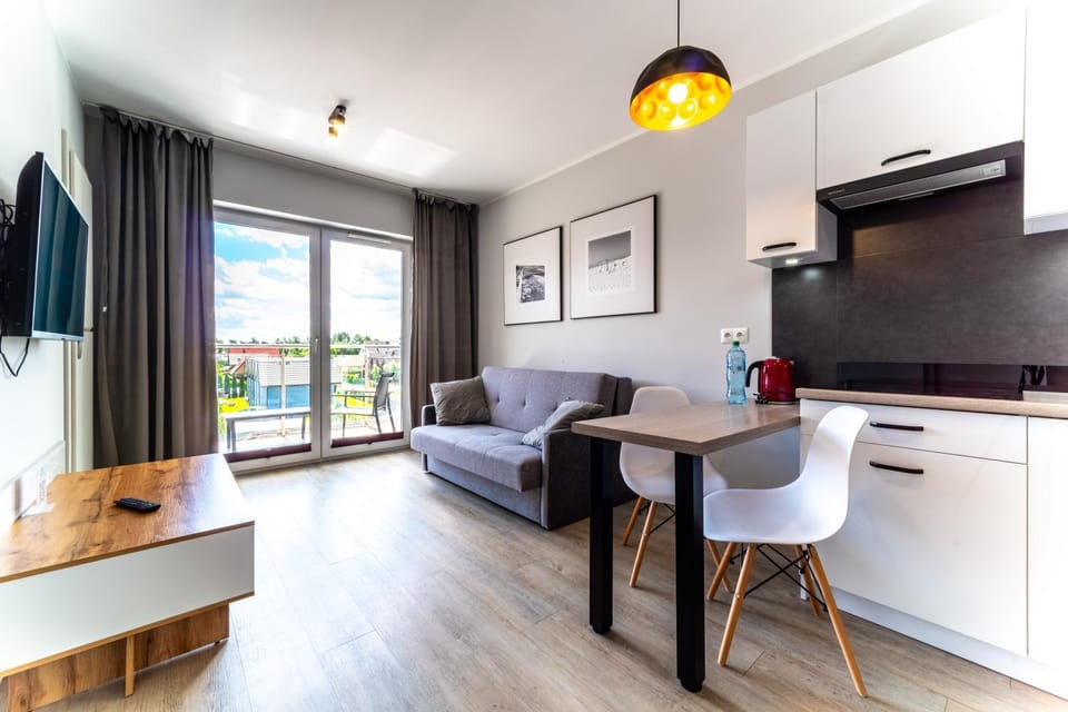 Living room, kitchen