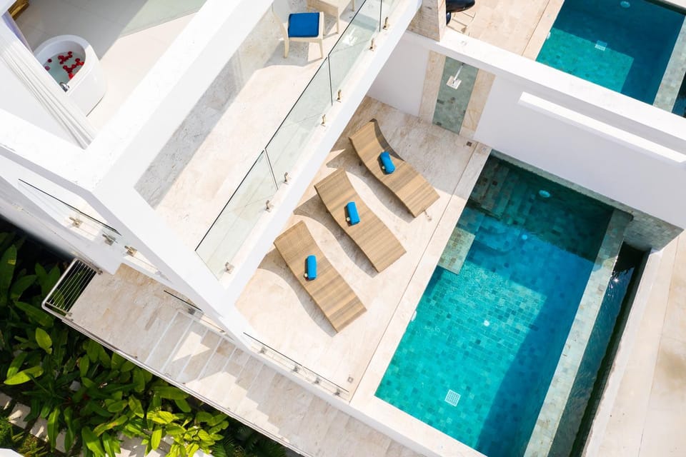 Bird's eye view, Balcony/Terrace, Swimming pool