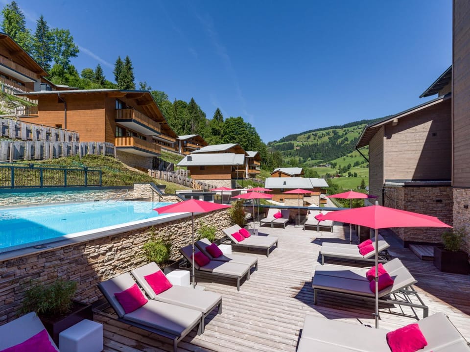Natural landscape, Summer, Pool view, Swimming pool