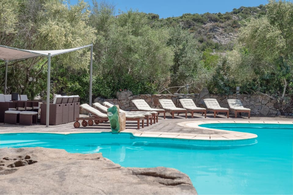 Property building, Living room, Swimming pool