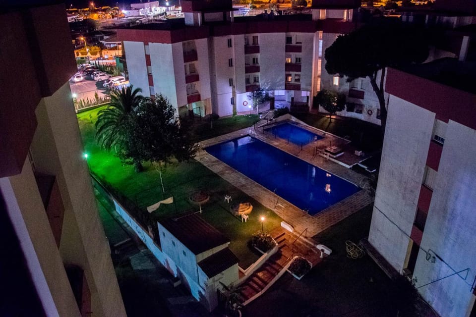 Night, Swimming pool