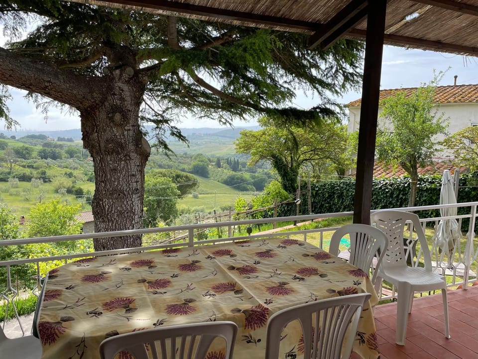 Patio, Spring, Day, Natural landscape, Garden, View (from property/room), Balcony/Terrace, Dining area, Garden view