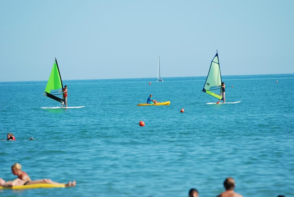 Day, People, Summer, Beach, Windsurfing, Sea view, group of guests