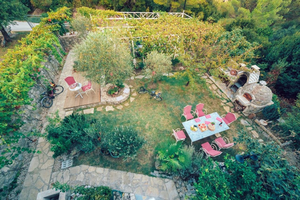 Patio, Bird's eye view, Children play ground, Garden, Seating area, Garden view