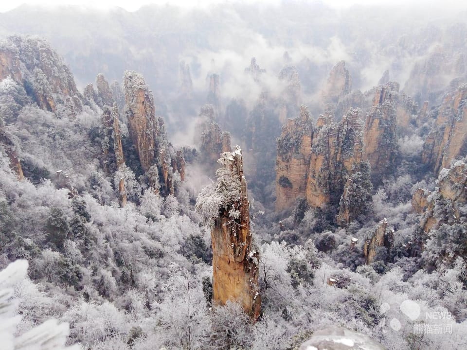 Natural landscape, Winter, Hiking