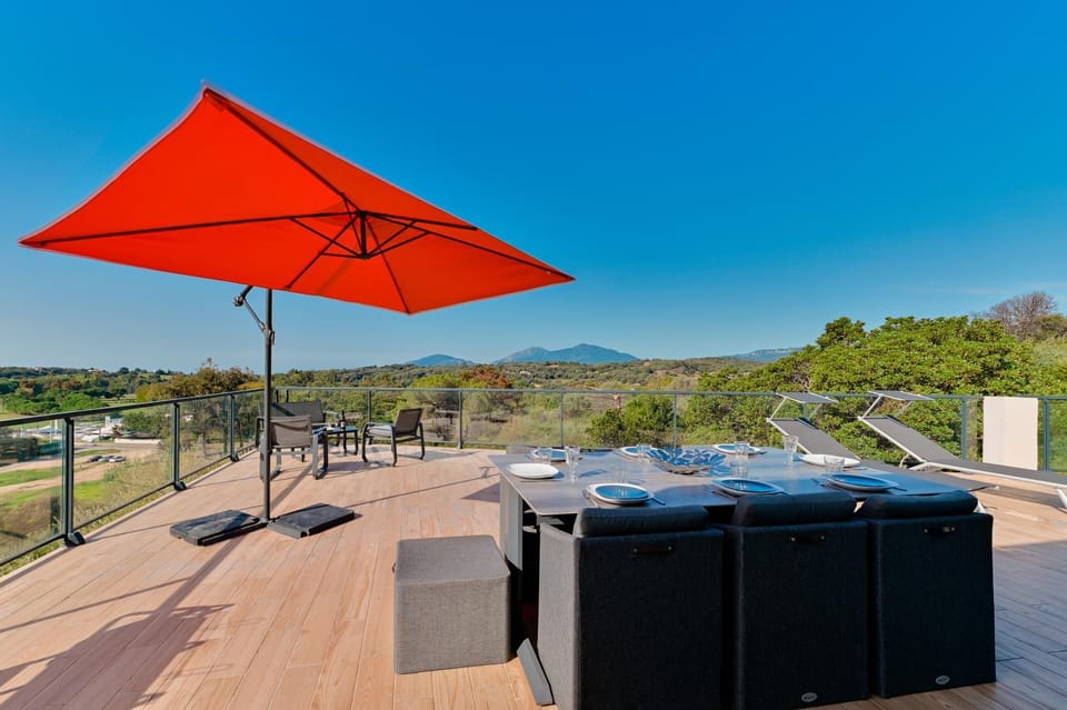 Patio, Natural landscape, Mountain view