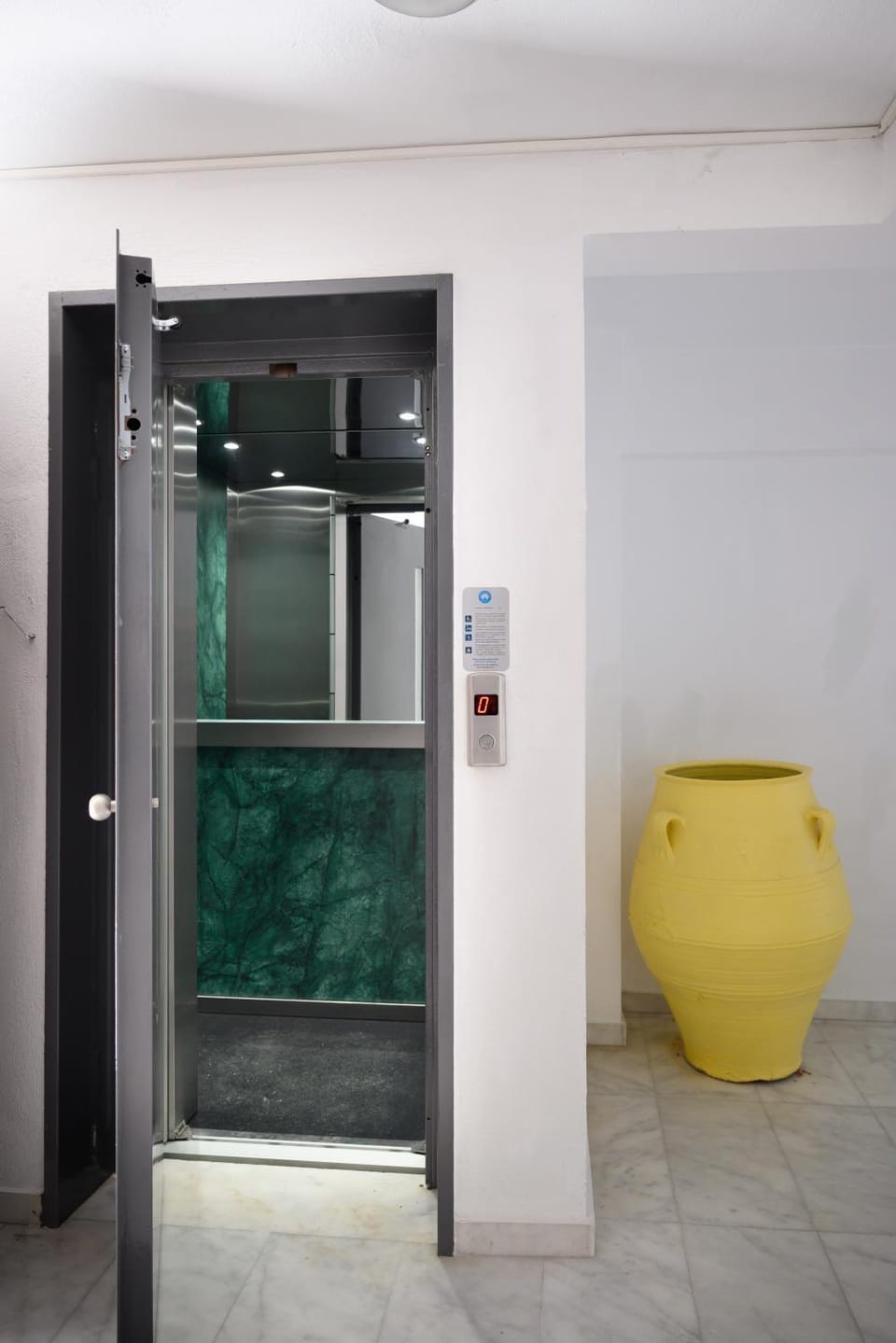Property building, elevator
