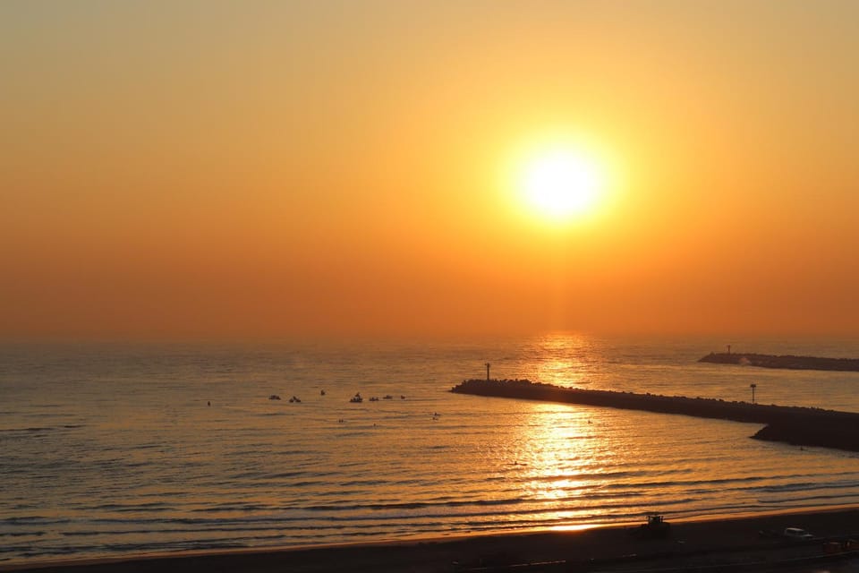 Beach, Sea view, Sunrise