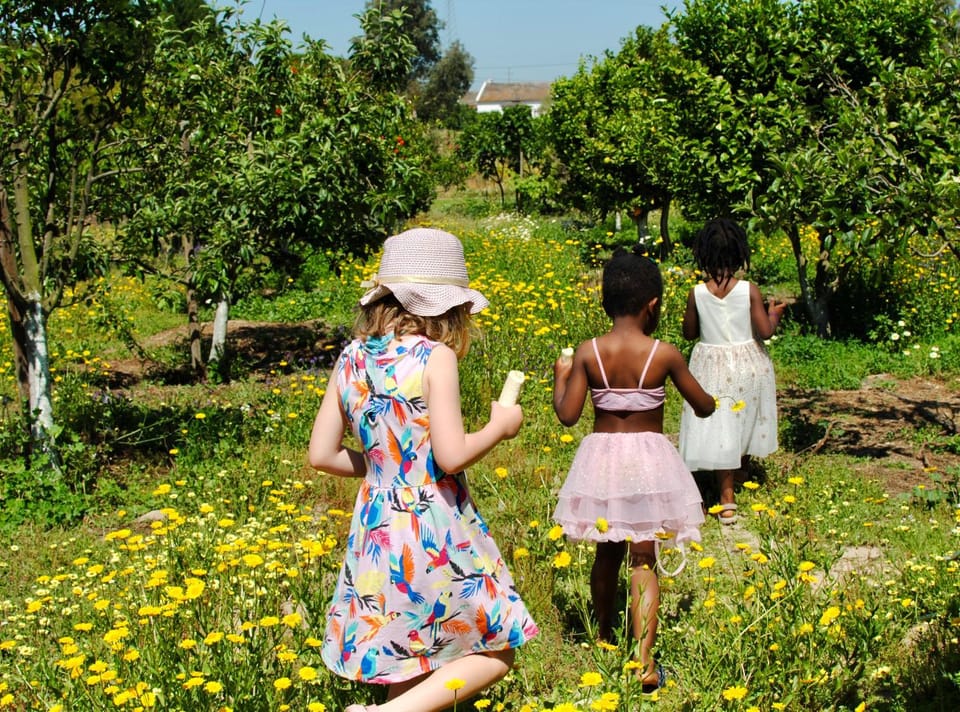 Natural landscape, Garden, children