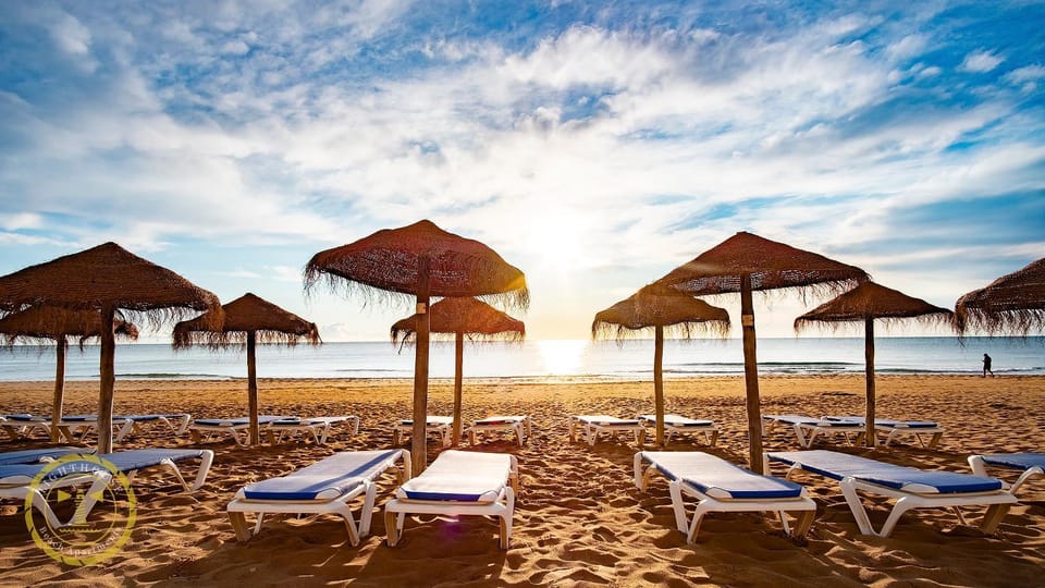 Beach, Sunrise, sunbed