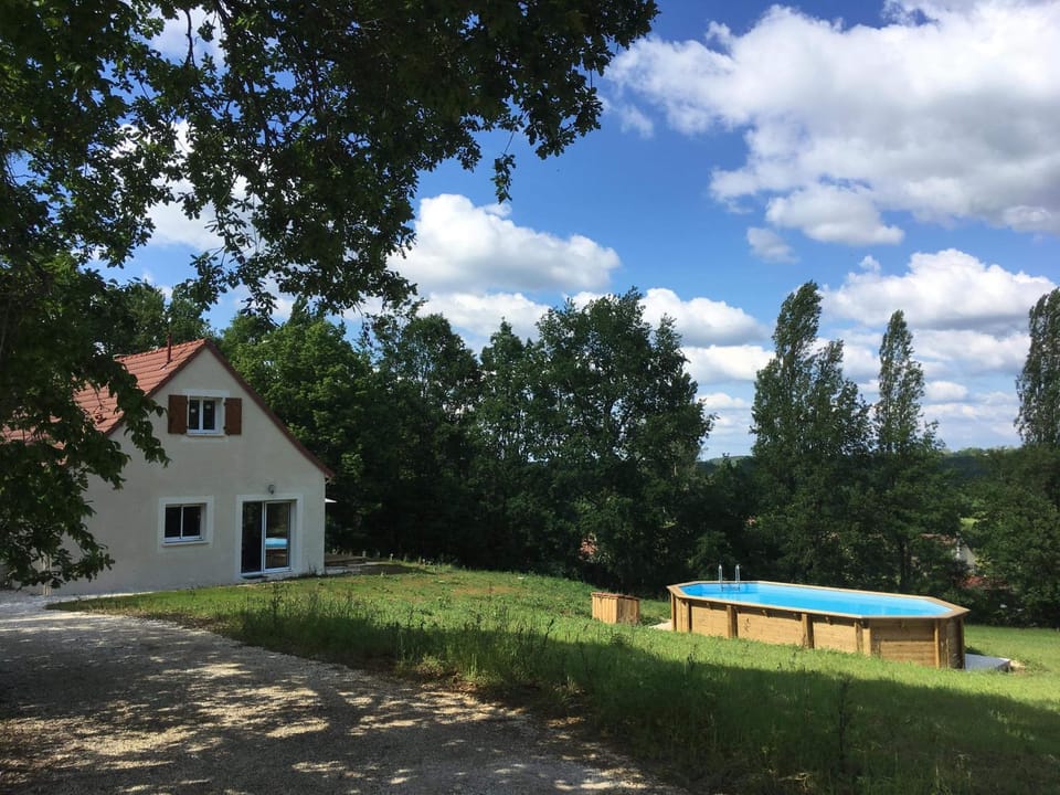 Property building, Natural landscape, Garden view, Pool view